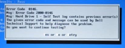 hard drive test error code 0146|hard drive error dell inspiron.